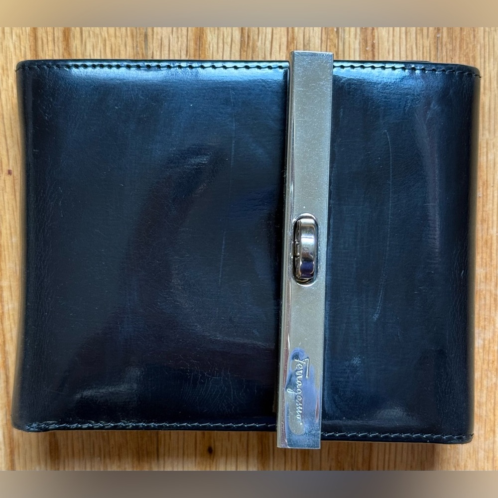 Salvatore Ferragamo Black Bifold Wallet
